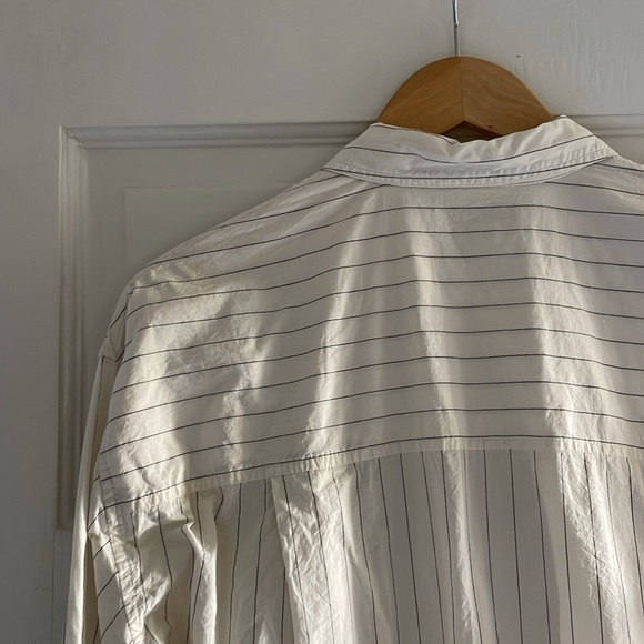 Madewell Signature Poplin Oversized Shirt in Stripe - Picture 8 of 9